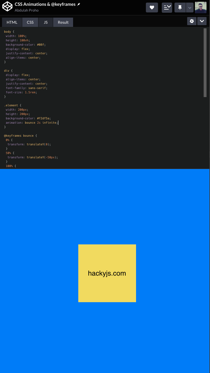 Learn animations with CSS keyframes!