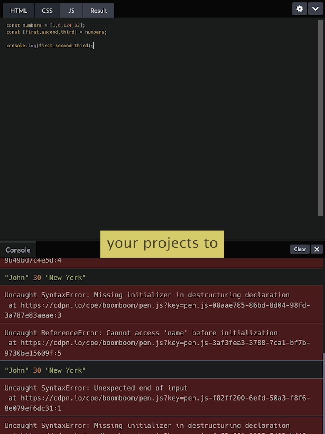 Make Your JavaScript Cleaner with Destructuring